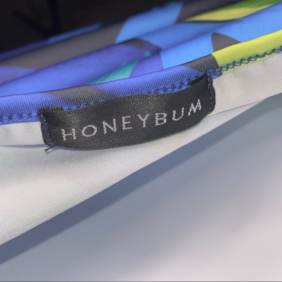 ✨SOLD✨ 🎉3 for $15🎉 HoneyBum Blue Cutout Dress - Picture 6 of 6